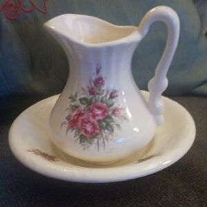 🤠Vintage VB Athena Small Ceramic Pitcher & Bowl